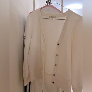 Madewell Pieced-Sleeve Cardigan